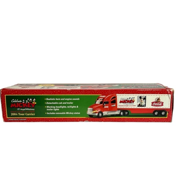 Coca Cola Truck w/ Mickey Mouse Disney Statue - Lights/Sounds 2004 Tour Carrier - Picture 3 of 6